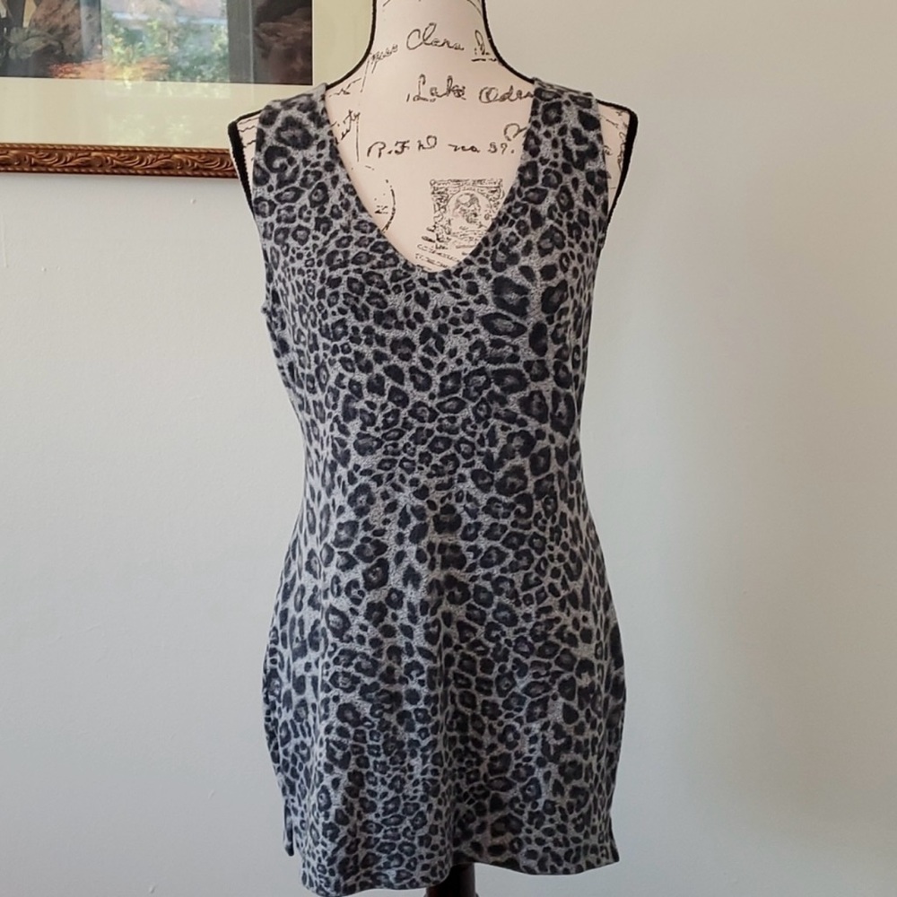 White House Black Market leopard print dress